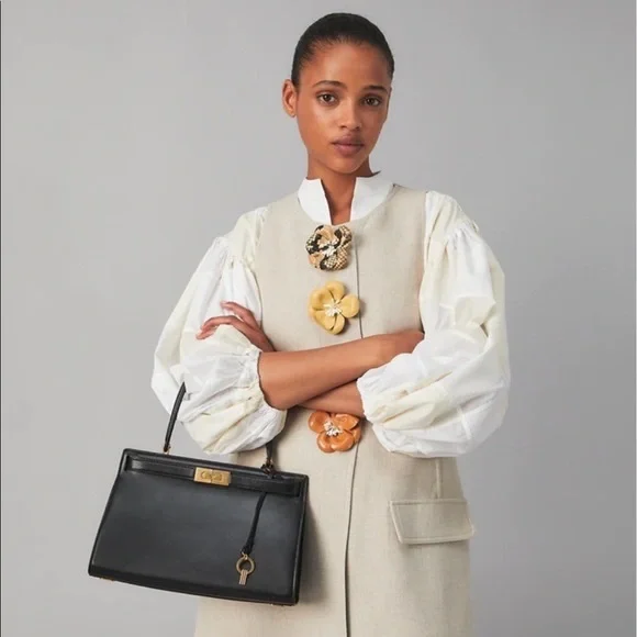 55814 - Tory Burch Lee Radziwill Small Satchel - Picture 13 of 14